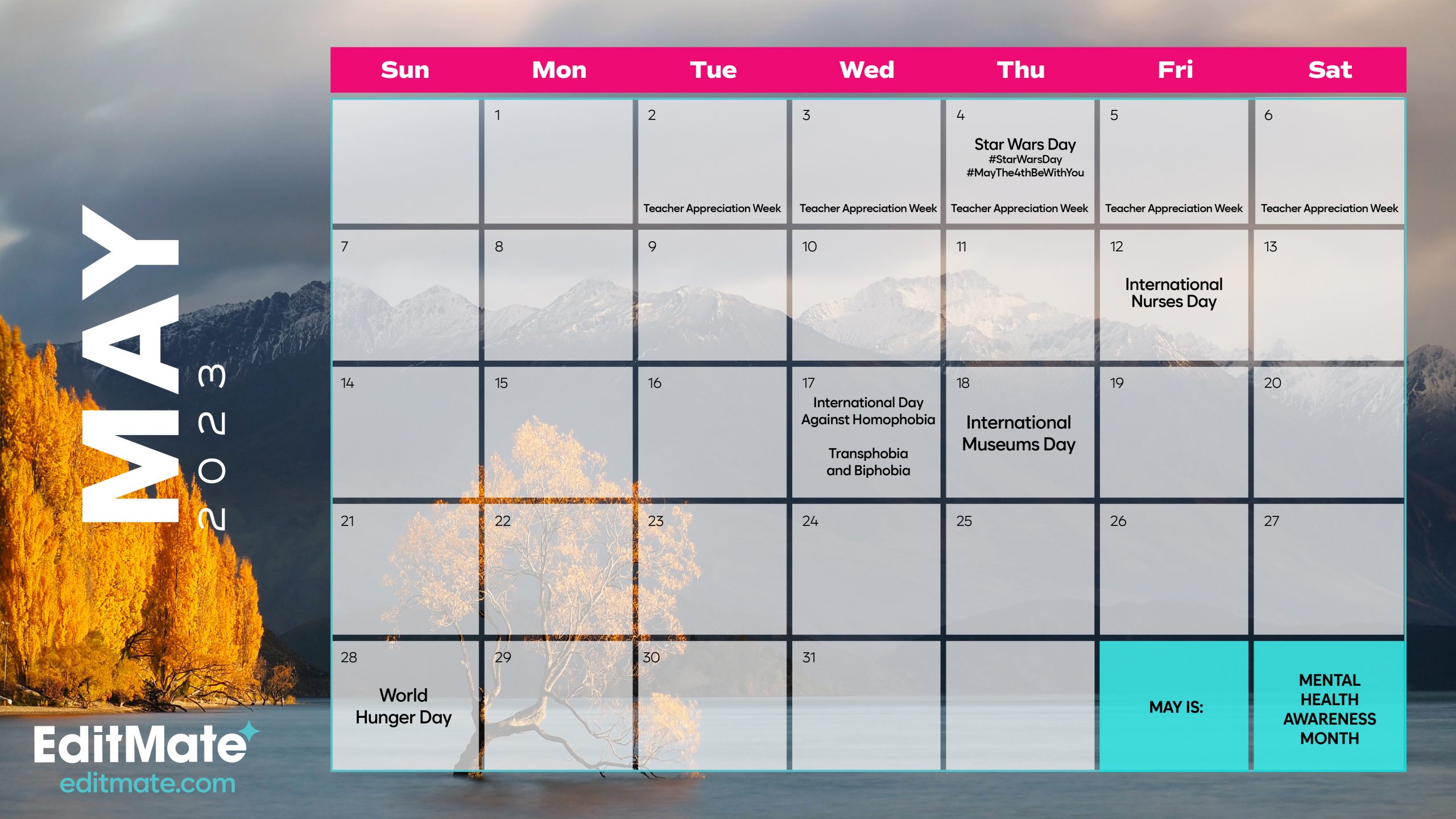 may 2023 social media holiday calendar