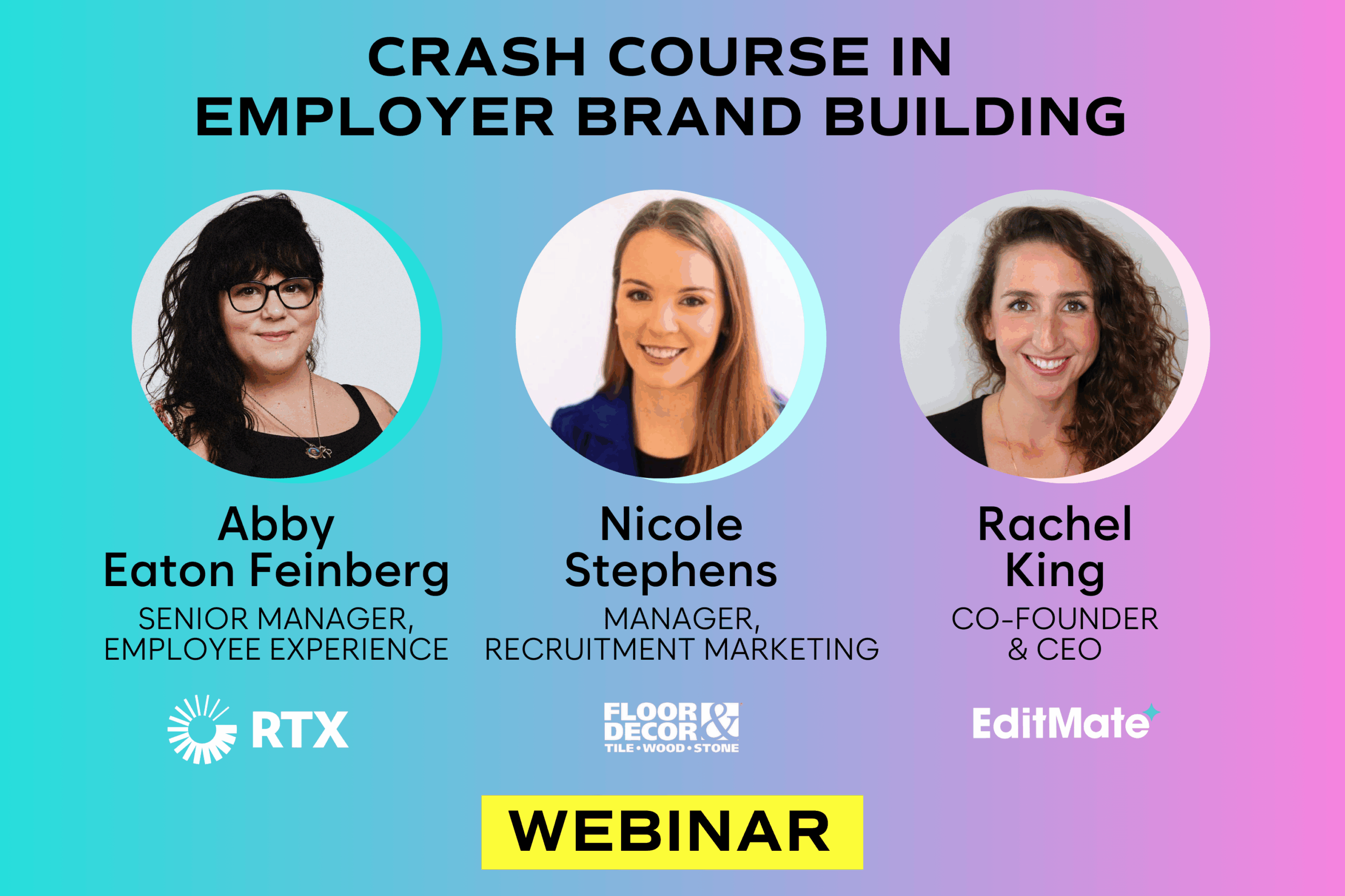 Crash Course in Employer Branding Webinar EditMate