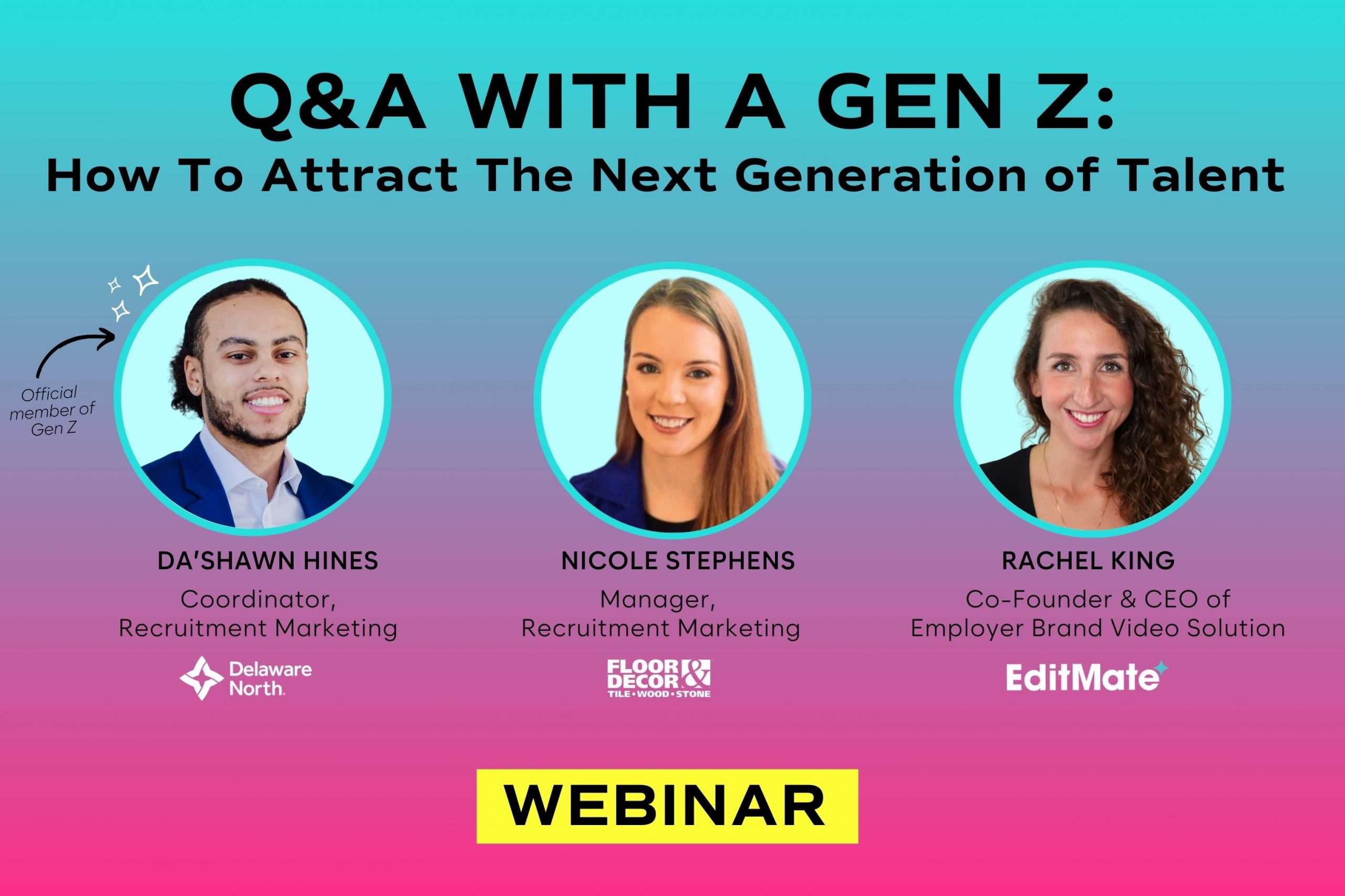 Q&A with a Gen Z Webinar